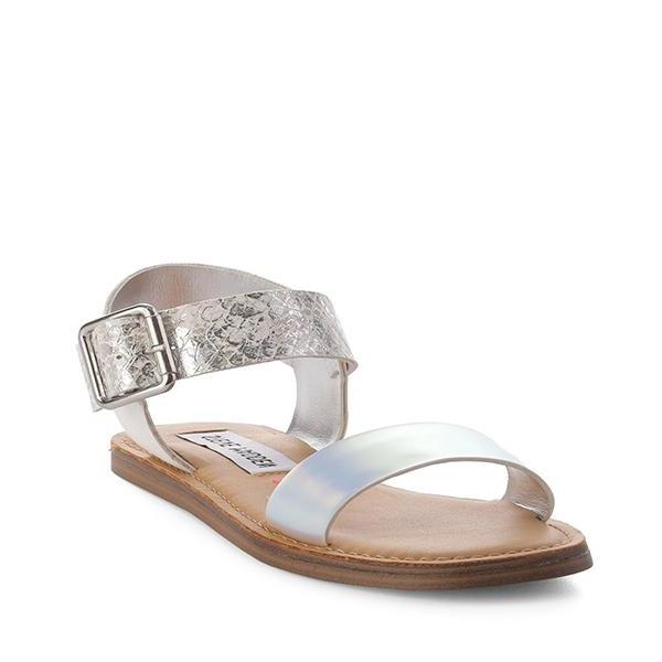 סטיב מאד - סנדלים לילדות בלבן פנינה JSTARLYN