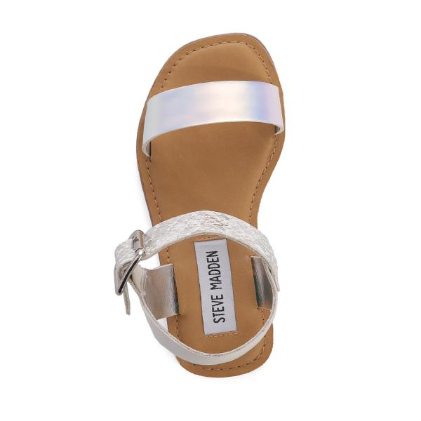 סטיב מאד - סנדלים לילדות בלבן פנינה JSTARLYN