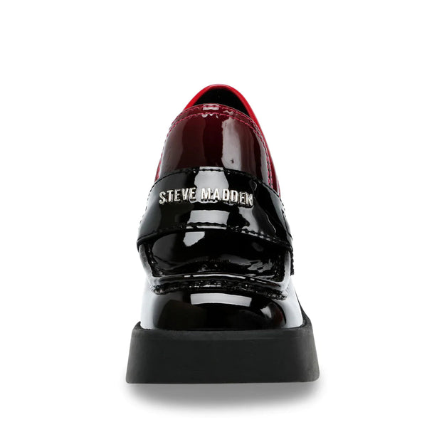 סטיב מאד - נעלי מוקסין פלטפורמה UTMOST-SM באדום שחור