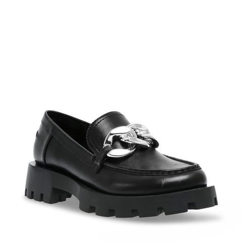 נעלי מוקסין מעור לנשים MIXUP בשחור