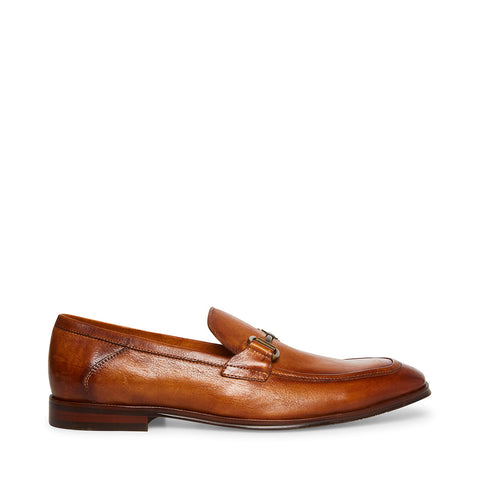 נעלי מוקסין מעור לגברים AAHRON בקאמל